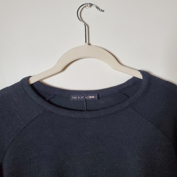Rag & Bone Black Lightweight Crewneck Sweater - Picture 2 of 10